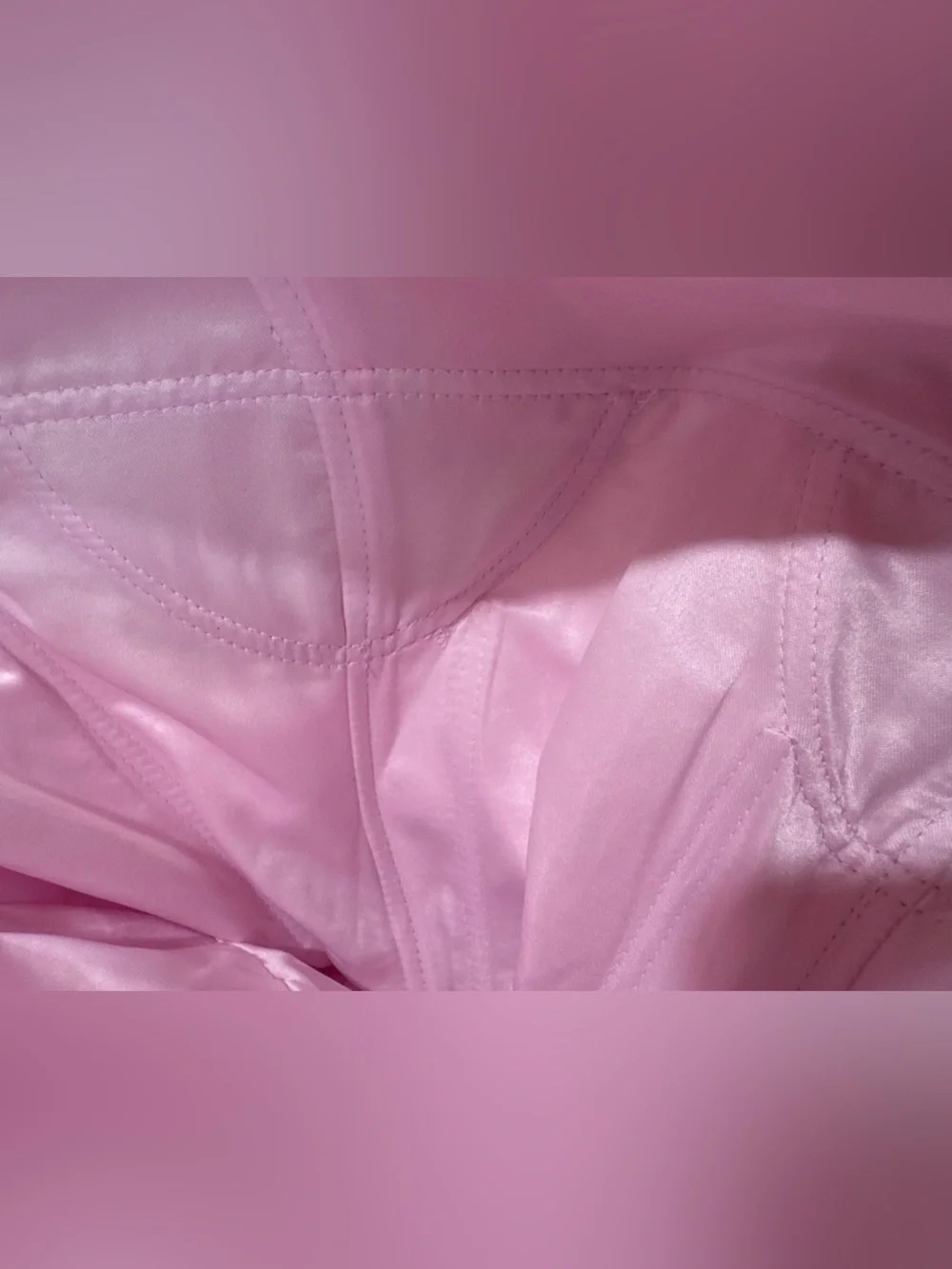 IEENA FOR MAC DUGGAL Light Pink Mikado Strapless Bubble Hem Ball Gown Bow Sz: 2 - Picture 10 of 11